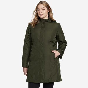 Eddie Bauer Girl on the Go Waterproof Insulated Coat - Dark Loden / Olive - S